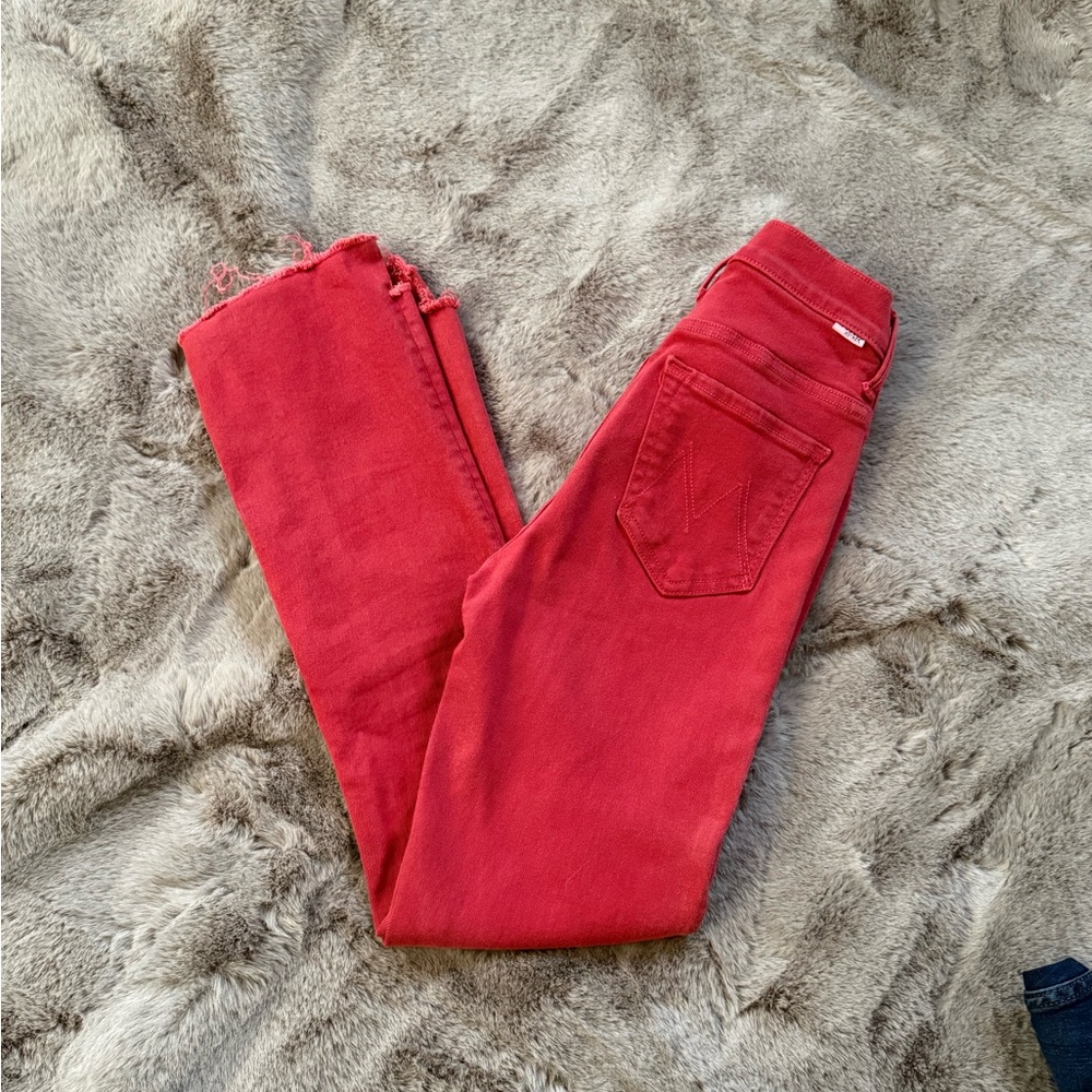 Mother Insider Crop Step Fray